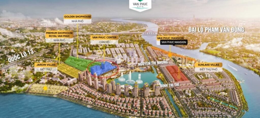 Mặt Bằng Vị Trí Căn Hộ Diamond Sky Vạn Phúc
